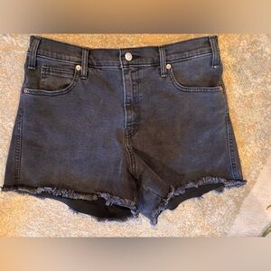 Levi's Black Denim Jean Shorts